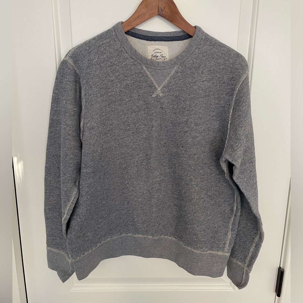 J. Crew Men's Heather Gray Crewneck Sweater